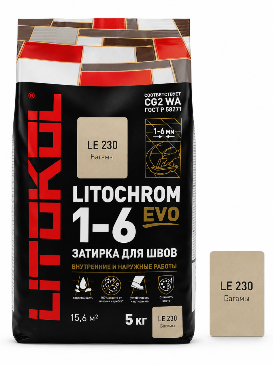 LITOCHROM FUGA 5 КГ 230