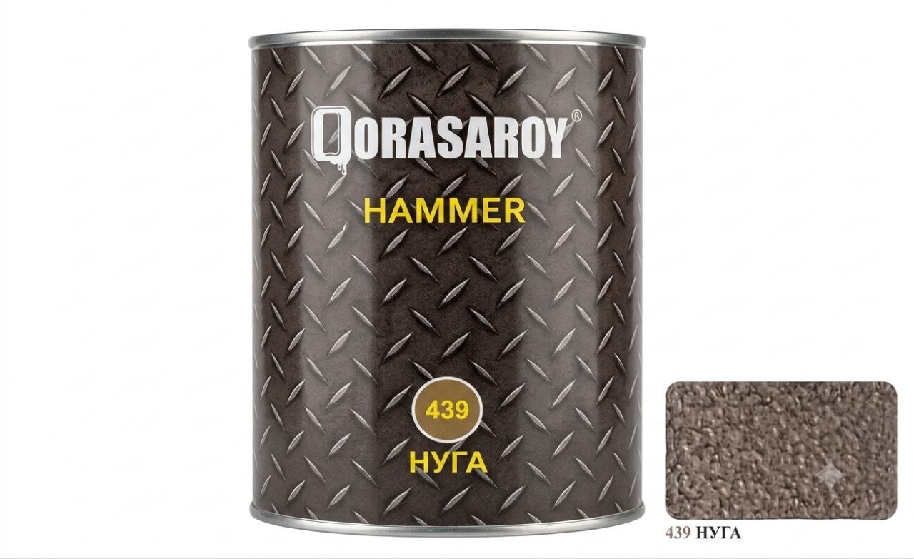 Декоративная Краска Qorasaroy Hammer 439 Нуга 2 Кг