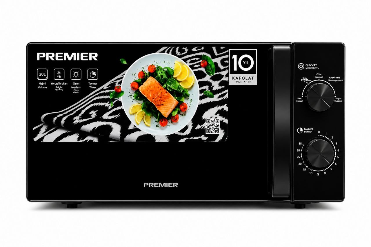 МИКРОВОЛНОВАЯ ПЕЧЬ PREMIER 20 Л – ЧЁРНАЯ