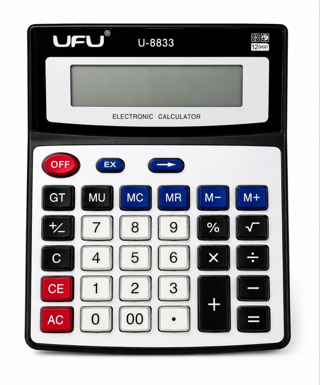КАЛЬКУЛЯТОР UFU U-8833 (12-РАЗРЯДНЫЙ)