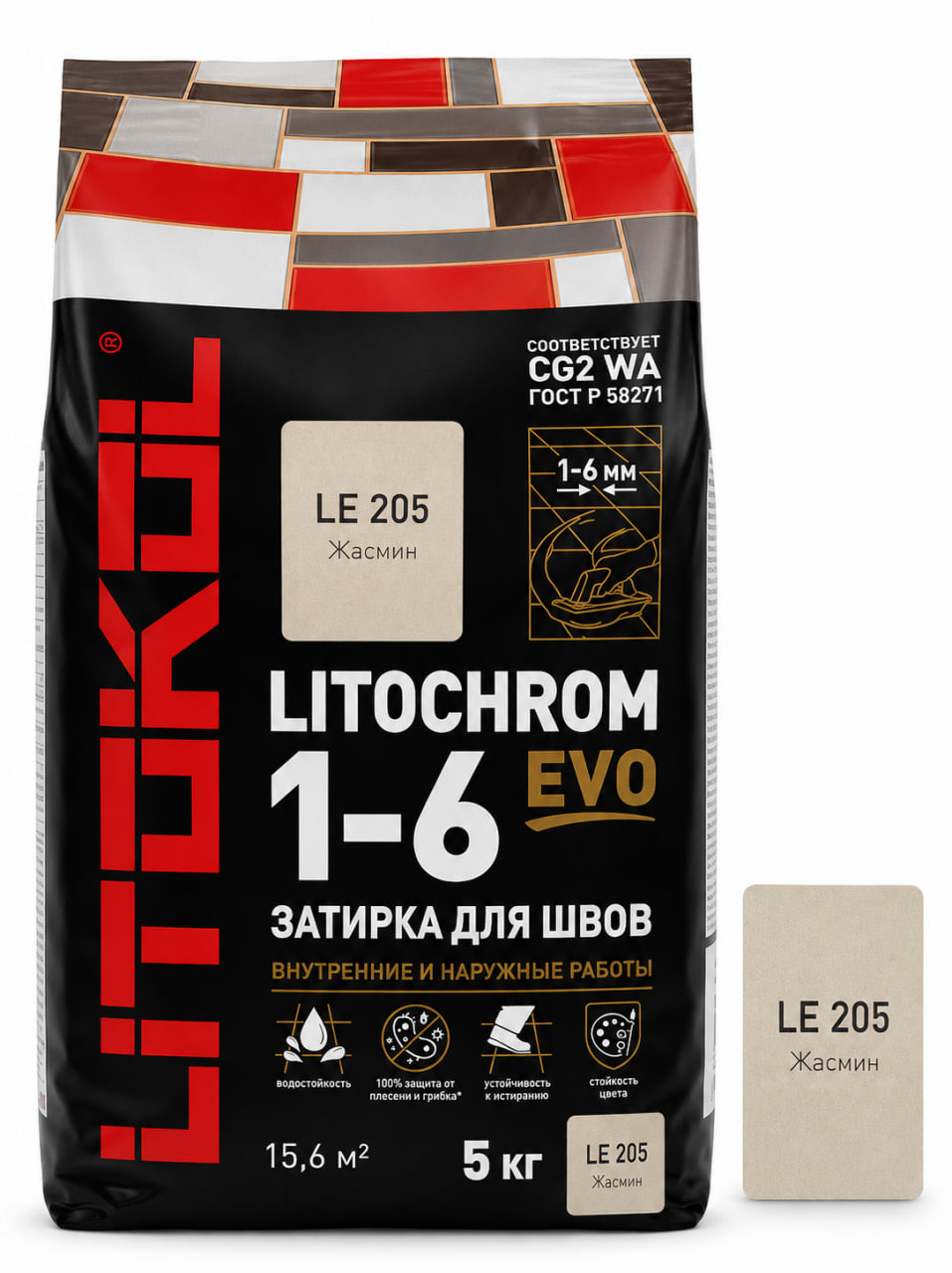 LITOCHROM FUGA 5 КГ 205