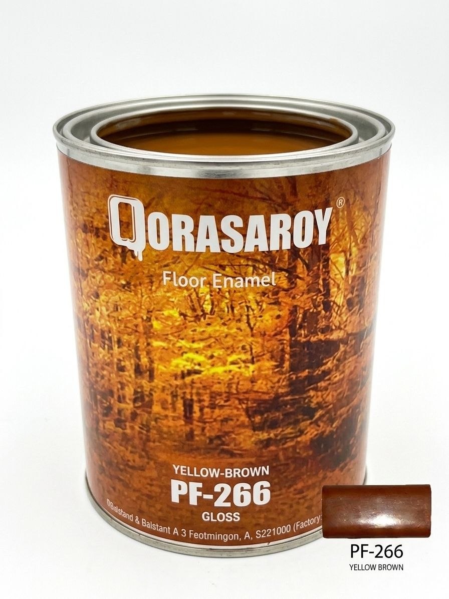 КРАСКА ДЛЯ ПОЛА 266 (0,9 КГ) ЖЕЛТО-КОРИЧНЕВЫЙ